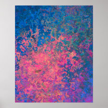 Abstract, Pink, Purple & Blue, Alcohol Ink