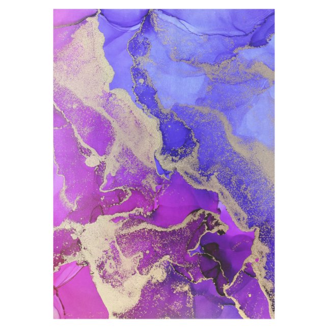 Abstract Pink Purple  Tablecloth (Front)