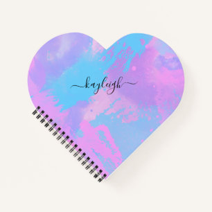 Abstract Pink Purple Turquoise Notebook