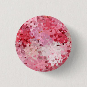 Abstract Pink Red Purple White Modern Colourful 3 Cm Round Badge