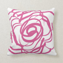 Abstract Pink Roses-Decor Pillow