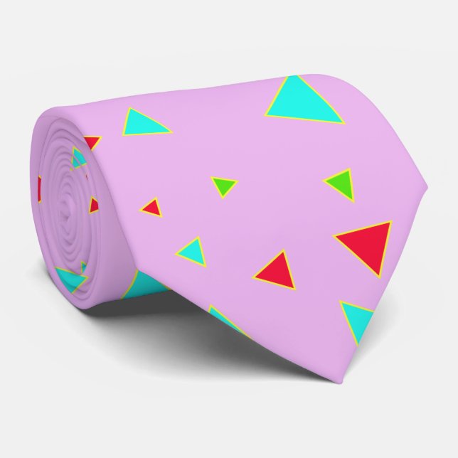 Abstract Pink Tie (Rolled)