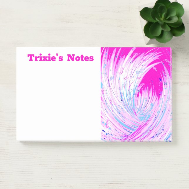 Abstract Pink & white Enchanted Garden  Post-it Notes (Office)