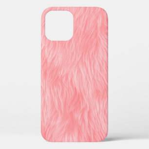 Abstract Pink wool , fabric background iPhone 12 Case