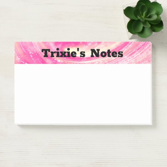 Abstract Pink Yellow Dandelions and fireflies  Post-it Notes (Office)