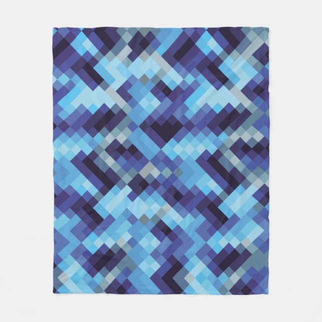  abstract pixel pattern background pixel,abstract, fleece blanket (Front)