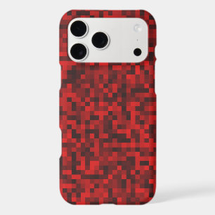 Abstract Pixelated Red