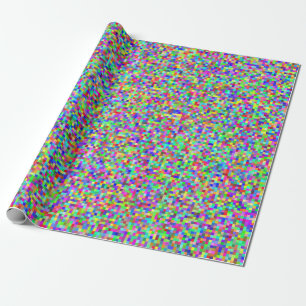Abstract Pixelated RGB Wrapping Paper