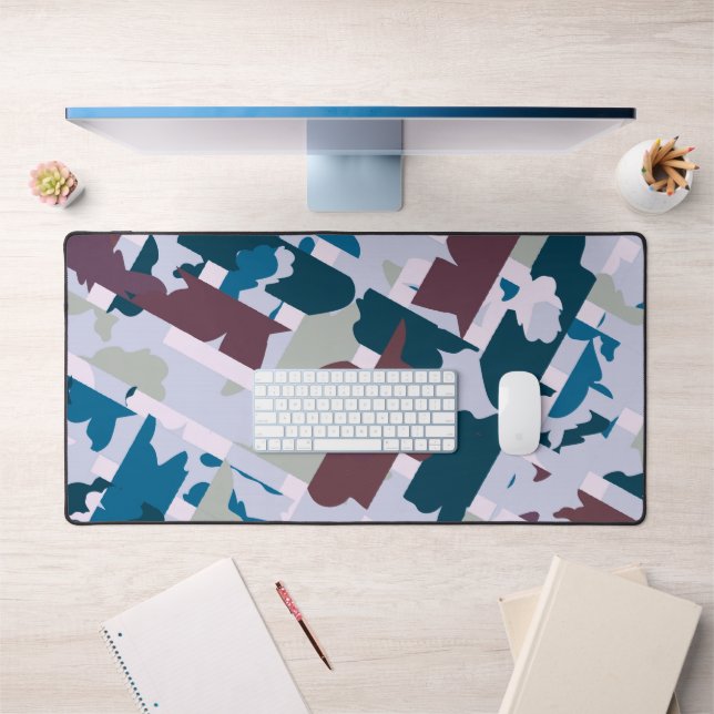 Abstract Plaid Design 1 Desk Mat (Office 1)