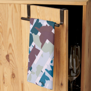 Abstract Plaid Design 1 Tea Towel