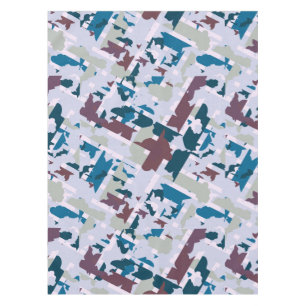 Abstract Plaid Design Tablecloth