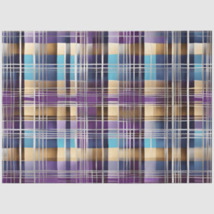 abstract plaid tissue paper