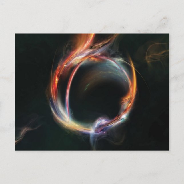 Abstract planet postcard (Front)
