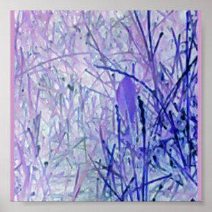 Abstract plants poster