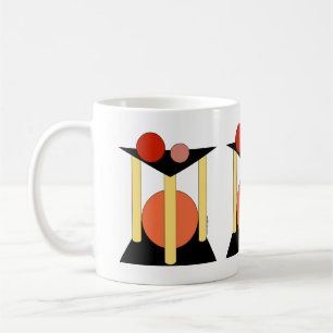 Abstract Platforms, Pillars, and Circles Coffee Mug