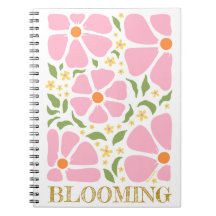 Abstract Playful Pink Flowers