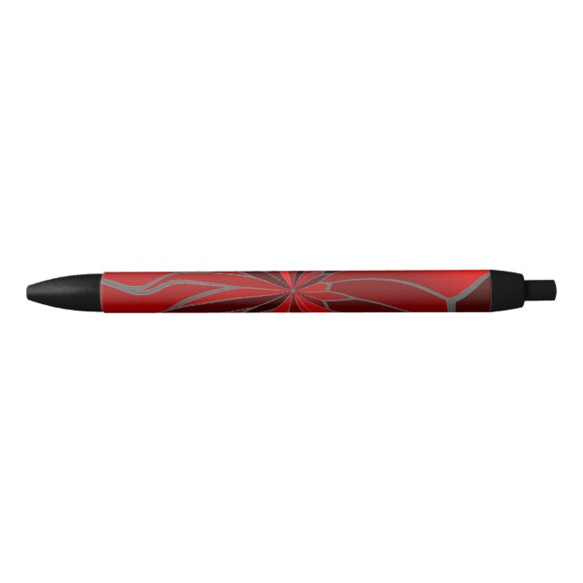 Abstract Poinsettia Pen (Front)
