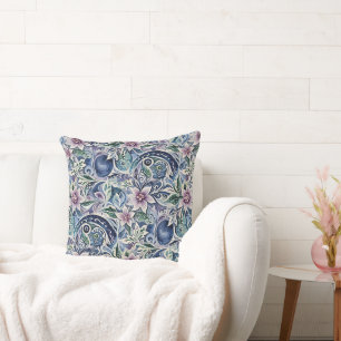 Abstract Poinsettia Winter Wild Cushion
