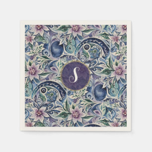 Abstract Poinsettia Winter Wild Napkin