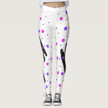 Abstract Polka Dot Leggings
