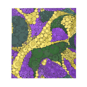 Abstract polka dot notepad