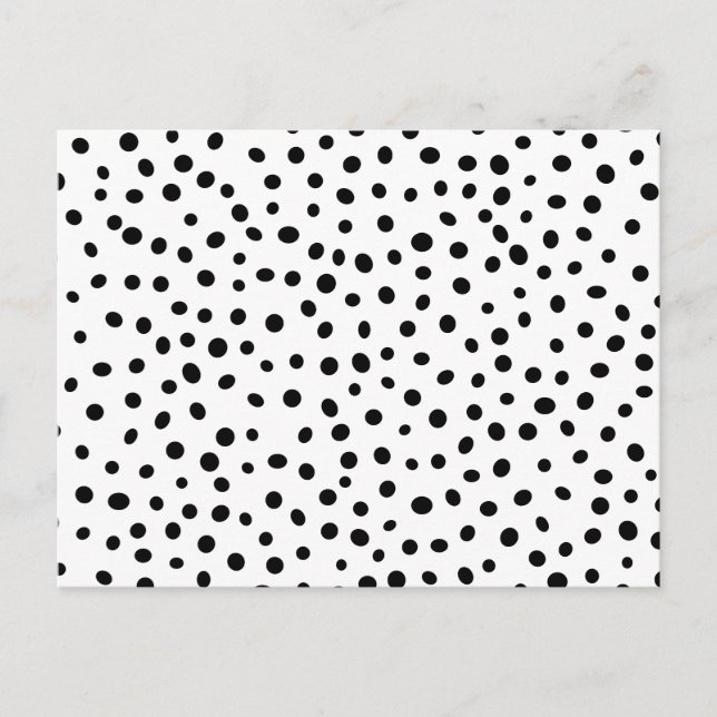 Abstract Polka Dot Pattern Postcard (Front)