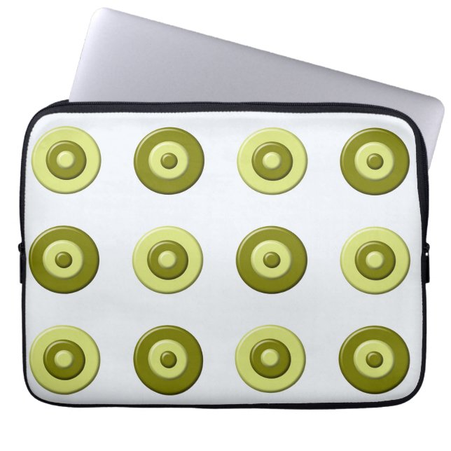 abstract polka dots. laptop sleeve (Front)