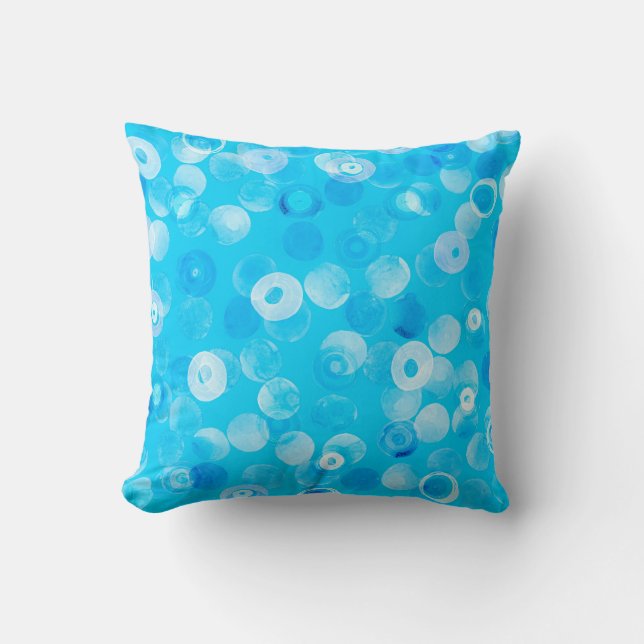 Abstract polka dots seamless pattern cushion (Front)