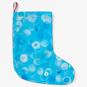 Abstract polka dots seamless pattern small christmas stocking