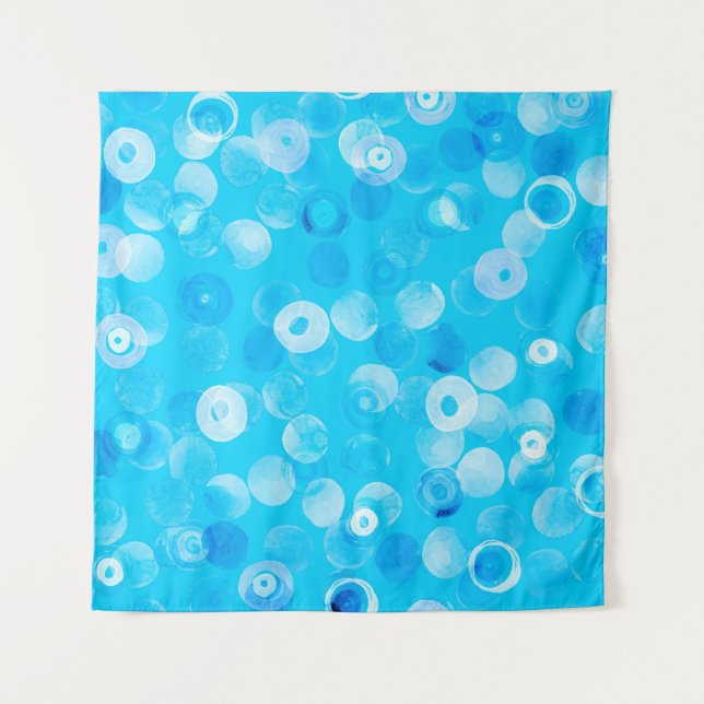 Abstract polka dots seamless pattern tapestry (Front)