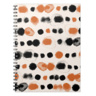Abstract Polka Dots: Watercolor Geometry. Notebook