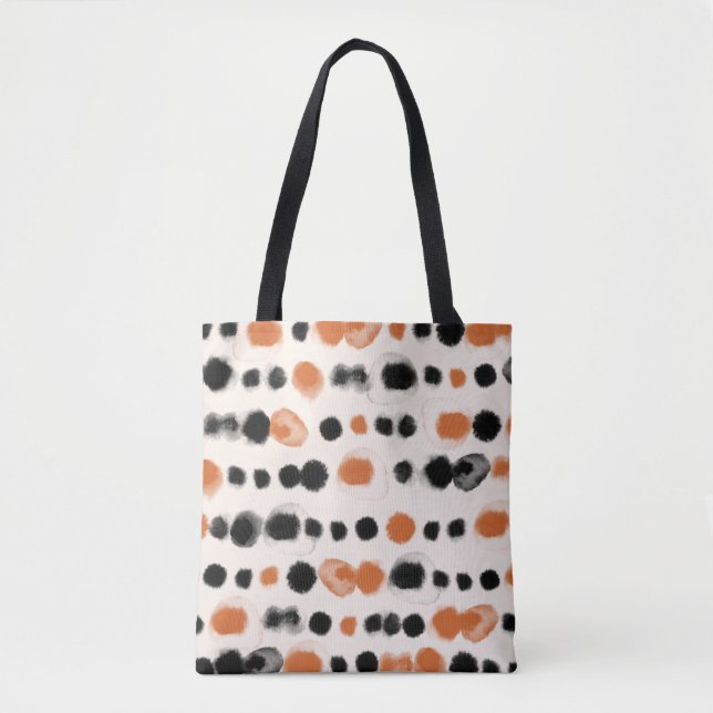 Abstract Polka Dots: Watercolor Geometry. Tote Bag (Front)