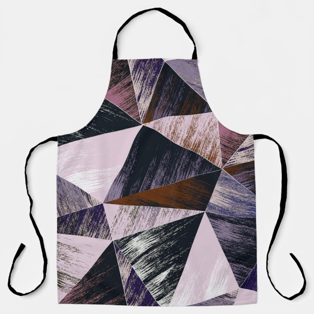 Abstract polygon pattern, colourful triangles. apron (Front)