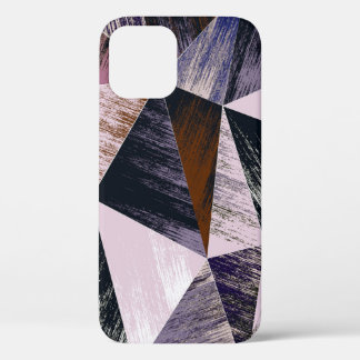 Abstract polygon pattern, colourful triangles. iPhone 12 case