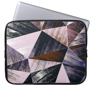 Abstract polygon pattern, colourful triangles. laptop sleeve