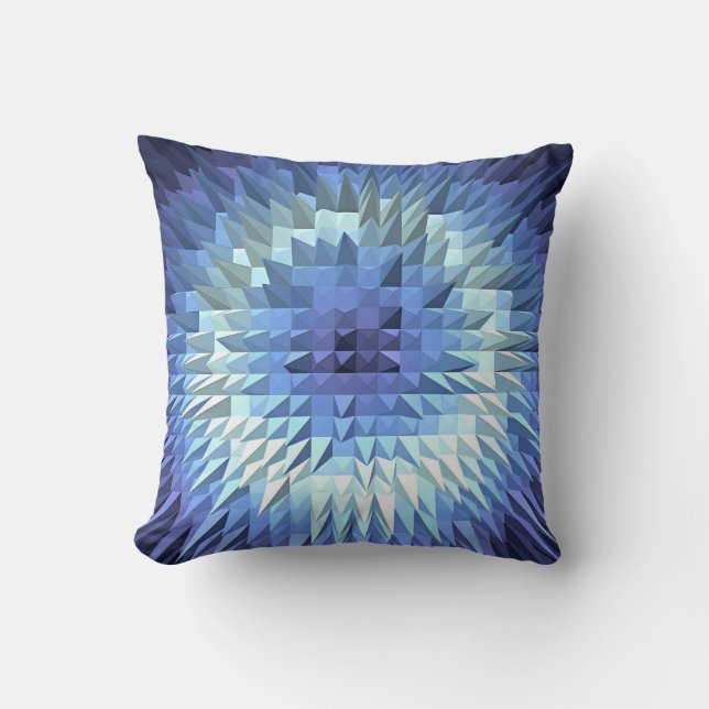 Abstract Polygonal Geometric texture Cushion (Front)