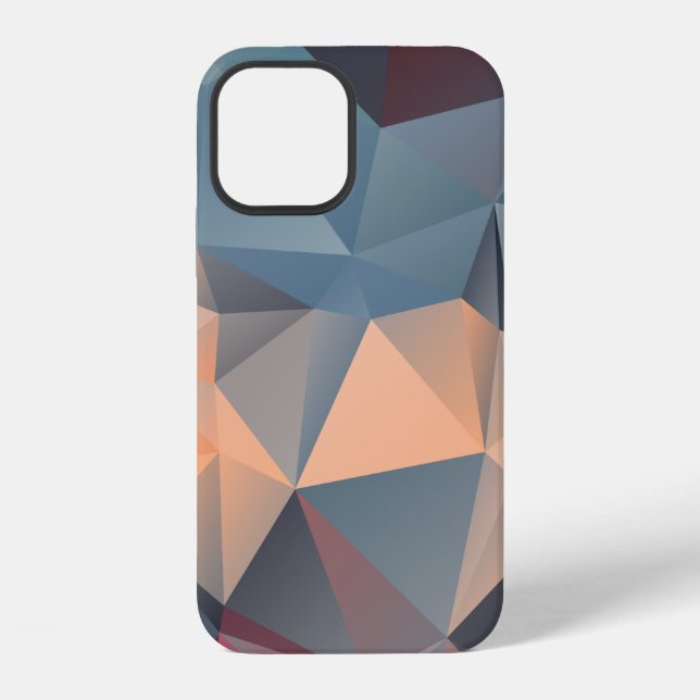 Abstract polygonal mosaic seamless pattern iPhone case (Back)
