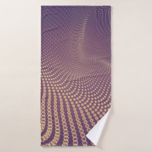 Abstract polygonal space low poly dark background bath towel