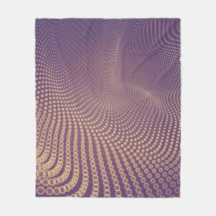 Abstract polygonal space low poly dark background fleece blanket
