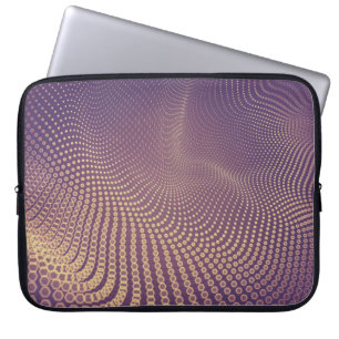 Abstract polygonal space low poly dark background laptop sleeve