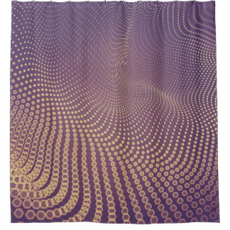 Abstract polygonal space low poly dark background  shower curtain