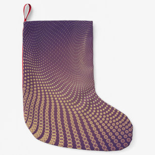 Abstract polygonal space low poly dark background small christmas stocking