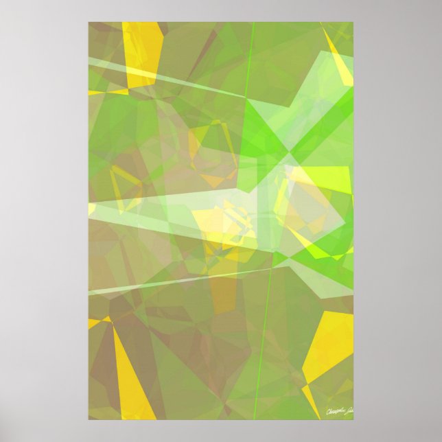 Abstract Polygons 141 Poster (Front)