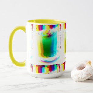 Abstract Popart Primary Rainbow Drink Mug
