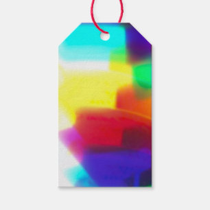 Abstract Popart Primary Rainbow Gift Tag
