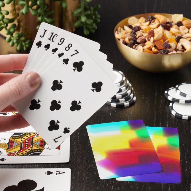 Abstract Popart Primary Rainbow Playing Cards (In Situ)