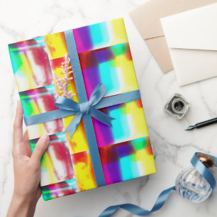 Abstract Popart Primary Rainbow Wrapping Paper
