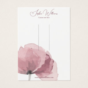 Abstract Poppy Bracelet Hairpin Display Card
