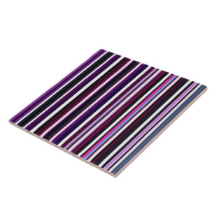 Abstract Popular Purple Black Stripes Collection Ceramic Tile