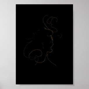 Abstract portrait A4 Poster